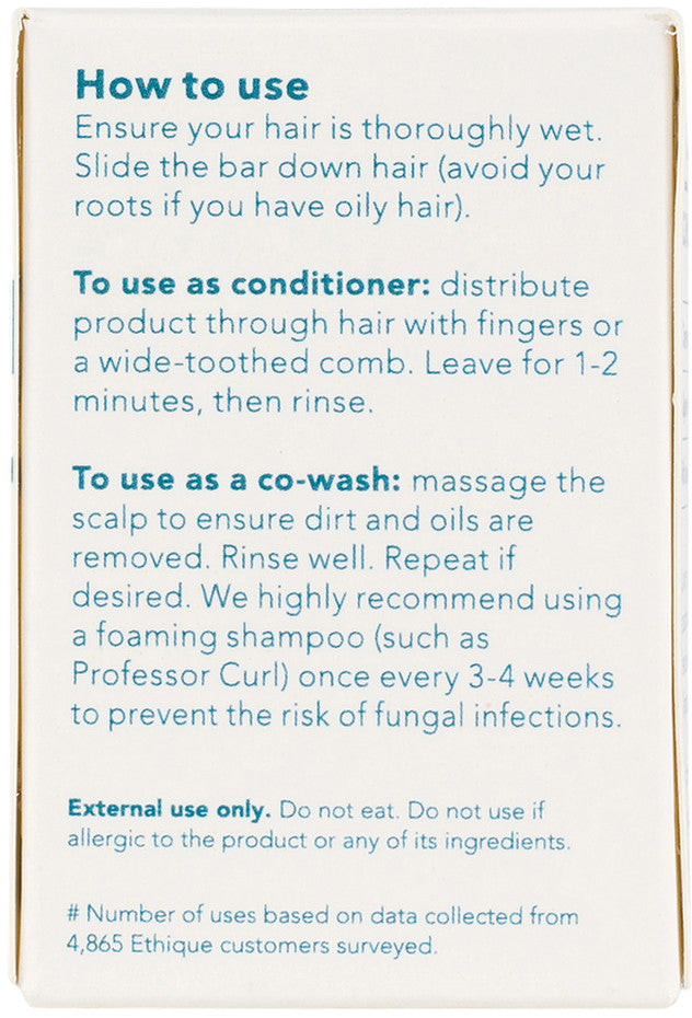 Ethique Bar Co-Wash and Conditioner Curliosity (Cares For Curly Hair) 110g
