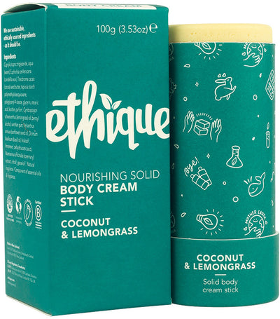 Ethique Body Cream Stick Nourishing Solid Coconut & Lemongrass 100g