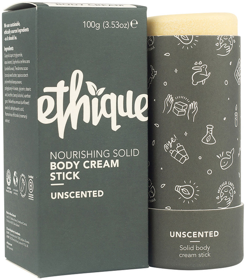 Ethique Body Cream Stick Nourishing Solid Unscented 100g