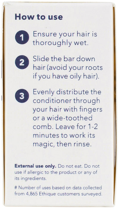 Ethique Bar Conditioner Lightweight Solid Wonderbar (For Oily To Balanced Hair) 60g