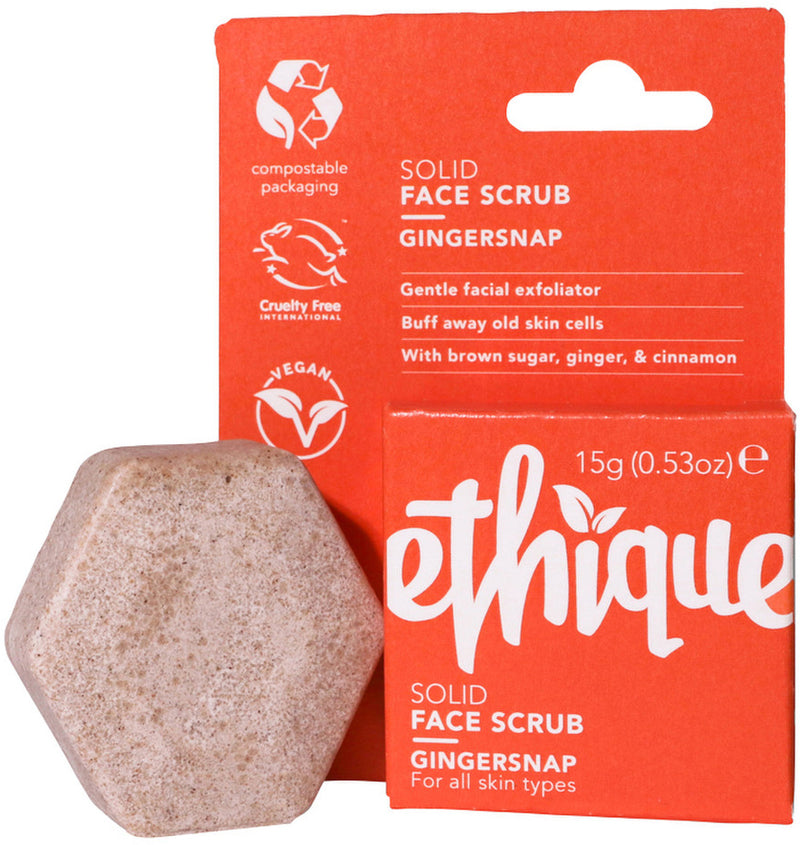 Ethique Bar Face Scrub Solid Gingersnap (For All Skin Types) 15g
