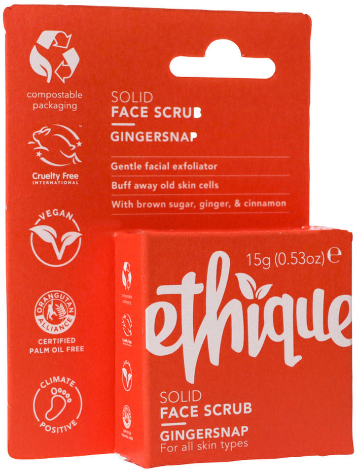 Ethique Bar Face Scrub Solid Gingersnap (For All Skin Types) 15g