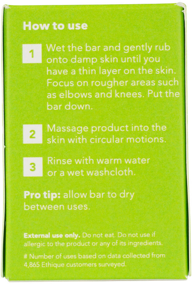 Ethique Body Scrub Bar Exfoliating Solid Lime & Ginger (For All Skin Types) 110g