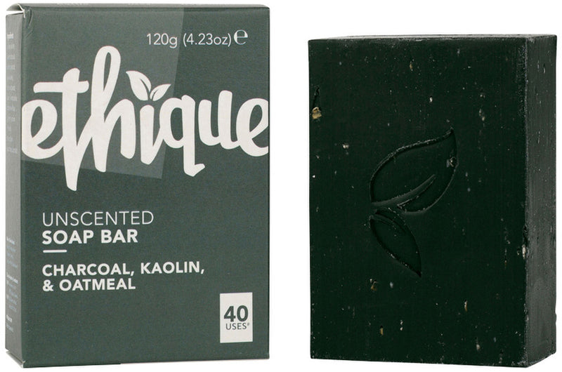 Ethique Bar Soap Charcoal, Kaolin & Oatmeal Unscented 120g