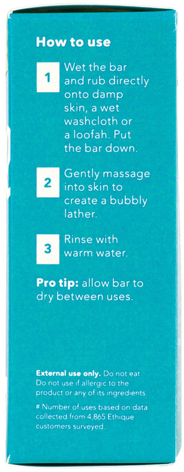 Ethique Bar Soap Exfoliating Pumice, Tea Tree & Spearmint 120g