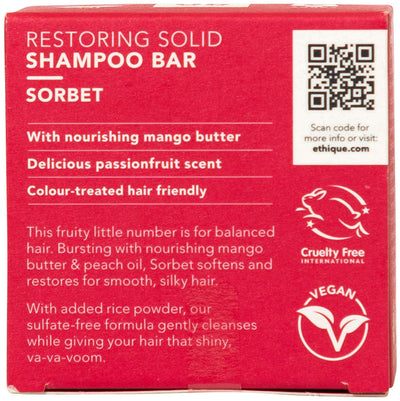 Ethique Bar Shampoo Restoring Solid Sorbet (For Balanced Hair) 110g