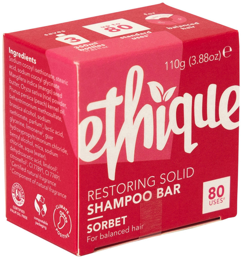 Ethique Bar Shampoo Restoring Solid Sorbet (For Balanced Hair) 110g