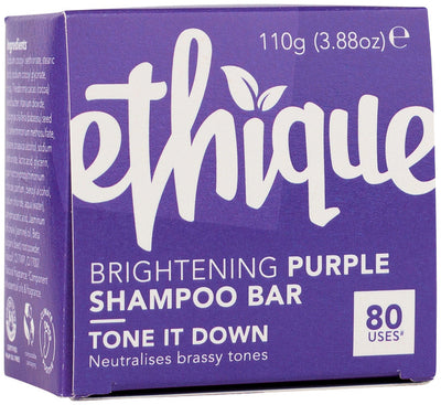 Ethique Bar Shampoo Brightening Purple Tone It Down (Neutralises Brassy Tones) 110g