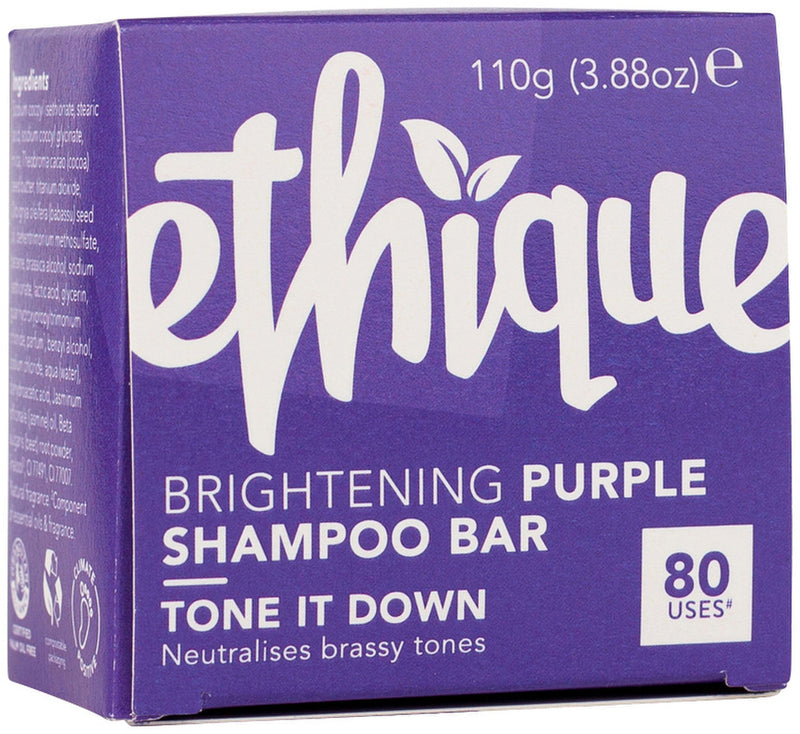 Ethique Bar Shampoo Brightening Purple Tone It Down (Neutralises Brassy Tones) 110g