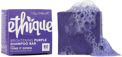 Ethique Bar Shampoo Brightening Purple Tone It Down (Neutralises Brassy Tones) 110g