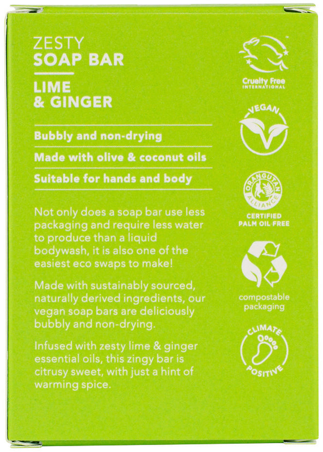 Ethique Bar Soap Zesty Lime & Ginger 120g