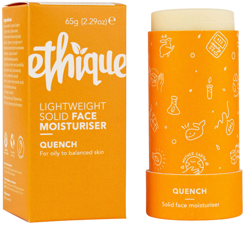 Ethique Face Moisturiser Lightweight Solid Quench (For Oily To Balanced Skin) 65g