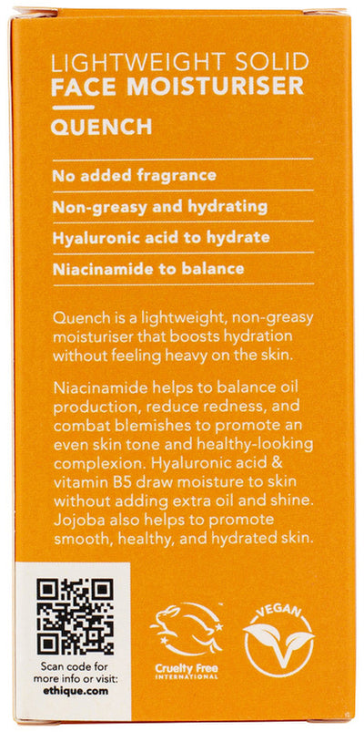 Ethique Face Moisturiser Lightweight Solid Quench (For Oily To Balanced Skin) 65g