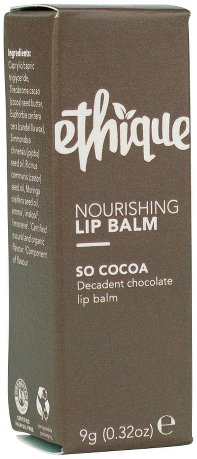 Ethique Lip Balm Nourishing So Cocoa Decadent Chocolate 9g