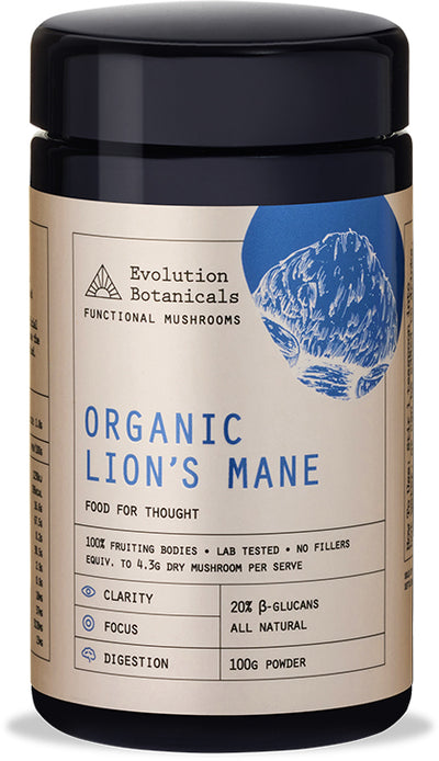 Organic Lion's Mane 100g by Evolution Botanicals