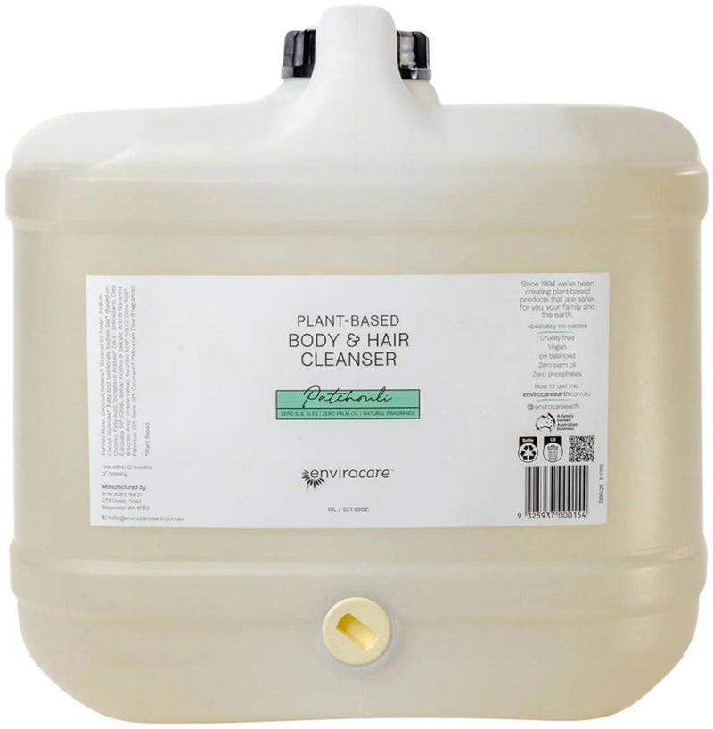 EnviroCare Plant-Based Body & Hair Cleanser Patchouli 15L