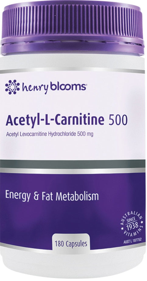 H.Blooms Acetyl L Carnitine 500 180 Capsule