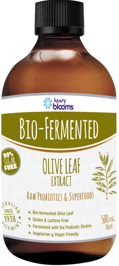 H.Blooms Bio Fermented Olive Leaf Extract 500ml