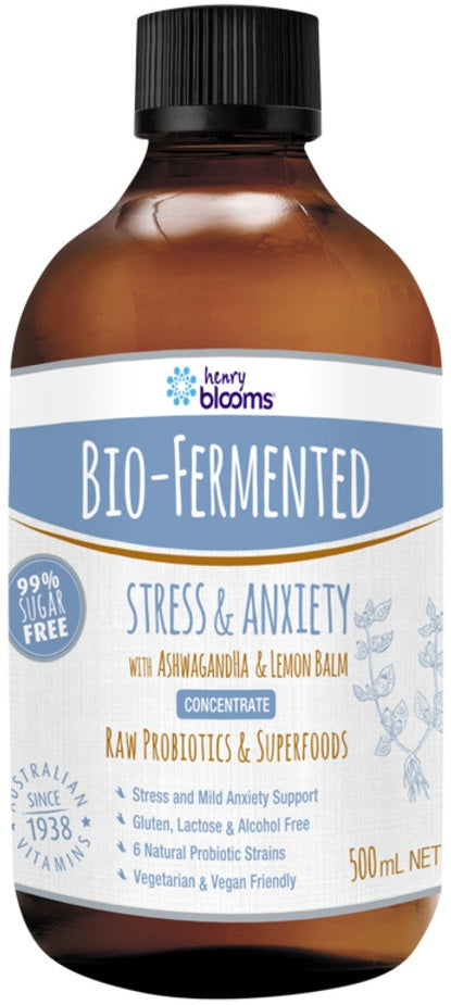 H.Blooms Bio Fermented Stress and Anxiety Concentrate 500ml