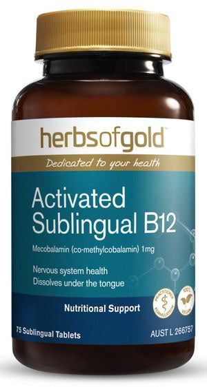 Herbs of Gold Vitamin B12 - Activated Sublingual B12