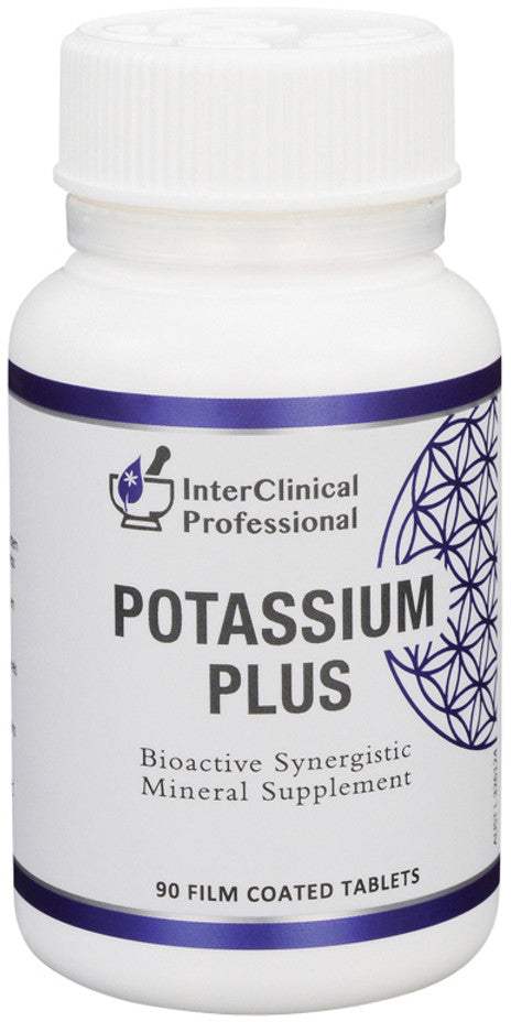 Potassium Plus Sign InterClinical Professional Potassium Plus 90 Tablets – Health Co