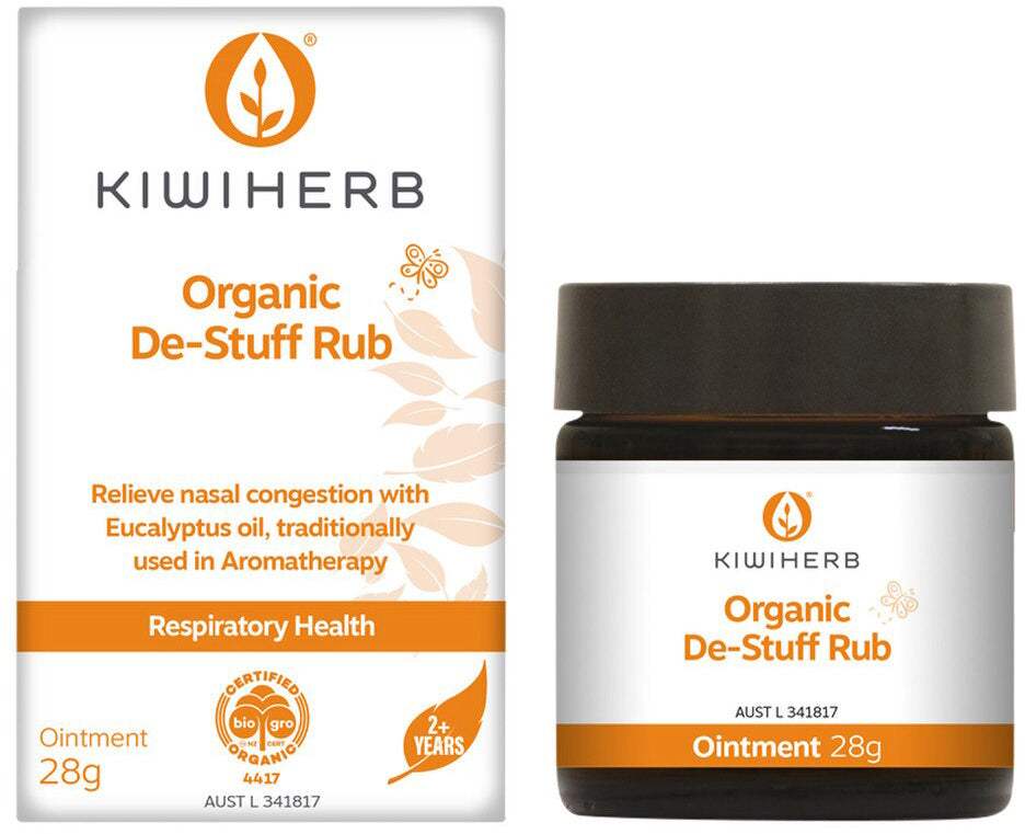 Kiwiherb Organic De-Stuff Rub (2+ Years) 28g – Health Co