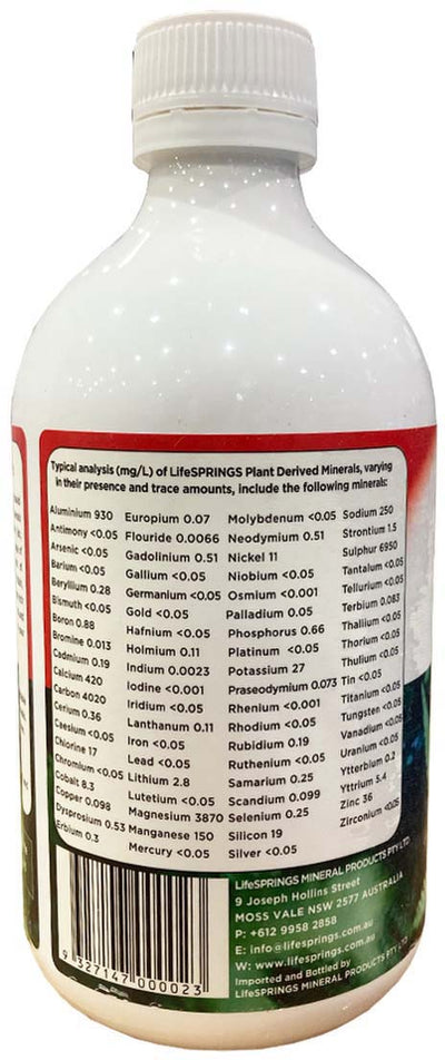 LifeSprings Colloidal Minerals 500ml