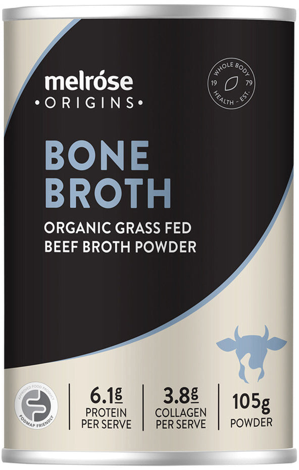 Melrose Origins Bone Broth (Organic Grass Fed Beef) Powder 105g