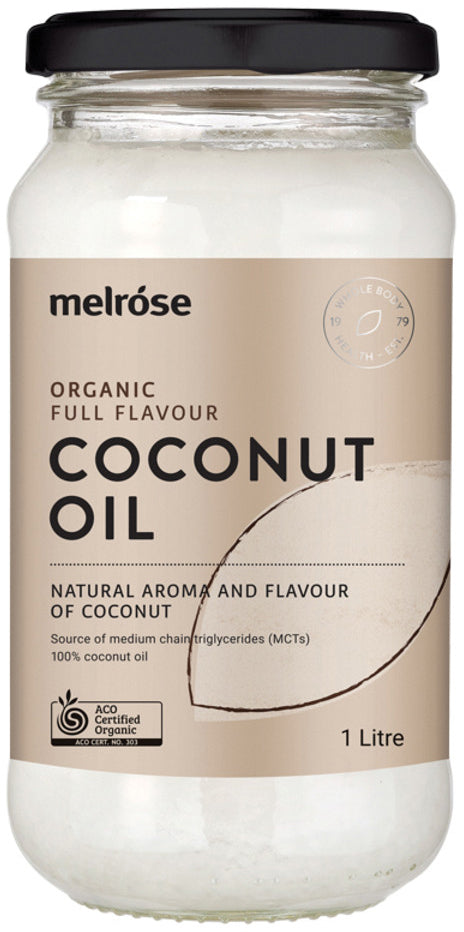 Melrose Organic Coconut Oil Full Flavour 1L