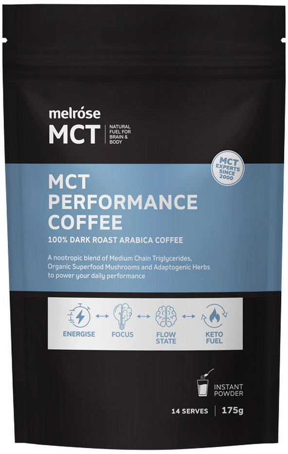 Melrose MCT Performance Coffee (100% Dark Roast Arabica Coffee) 175g