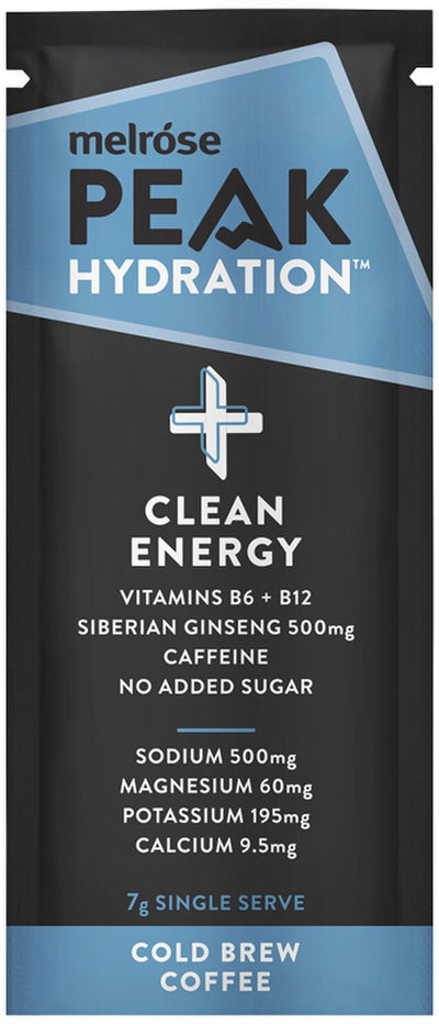 Melrose Peak Hydration + Clean Energy Cold Brew Coffee Sachet 7g