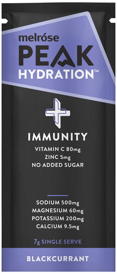 Melrose Peak Hydration + Immunity Blackcurrant Sachet 7g