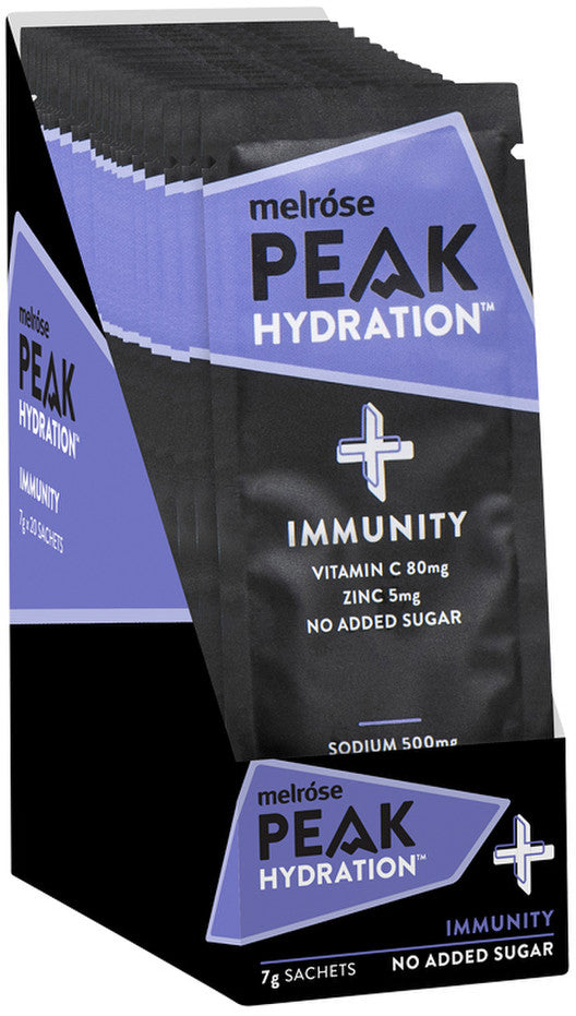 Melrose Peak Hydration + Immunity Blackcurrant Sachet 7g