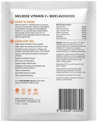 Melrose Vitamin C Plus Bioflavonoids Orange Flavoured 100g
