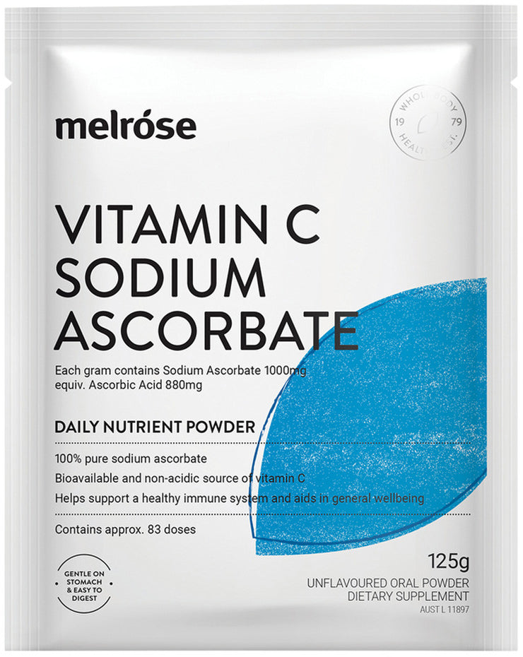 Melrose Vitamin C Sodium Ascorbate Oral Powder Sachet 125g