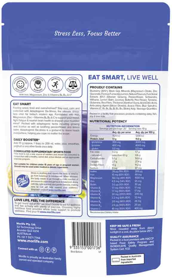Morlife Adaptogenic De-Stress Chillberry 200g