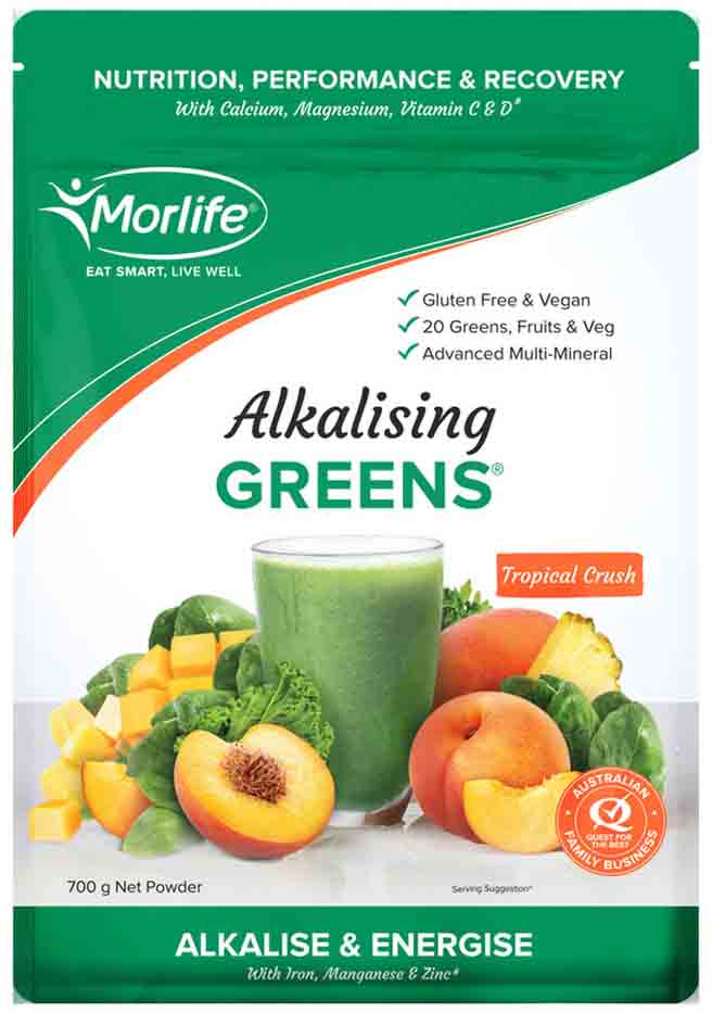 Morlife Alkalising Greens Tropical Crush 700g