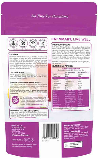 Morlife Berry Active Immune Elderberry Punch 200g