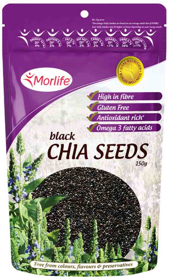 Morlife Organic Chia Seeds 150g