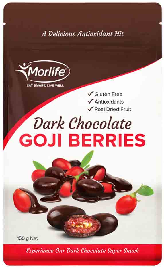 Morlife Dark Chocolate Goji Berries 150g