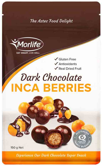 Morlife Dark Chocolate Inca Berries 150g