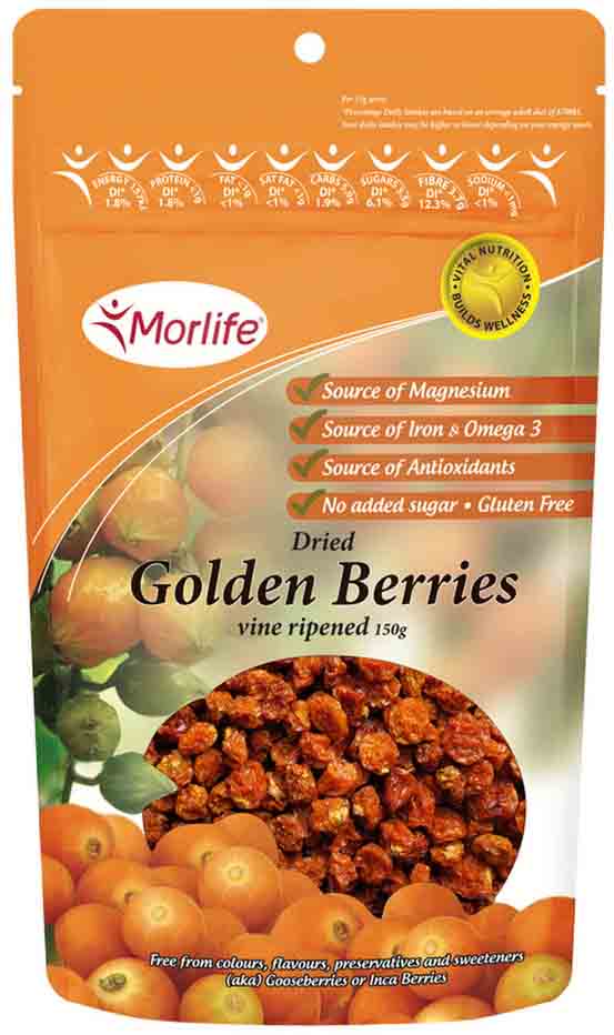Morlife Dried Golden Berries (Inca Berries) 150g