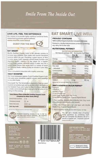 Morlife Organic Inulin Powder 1kg