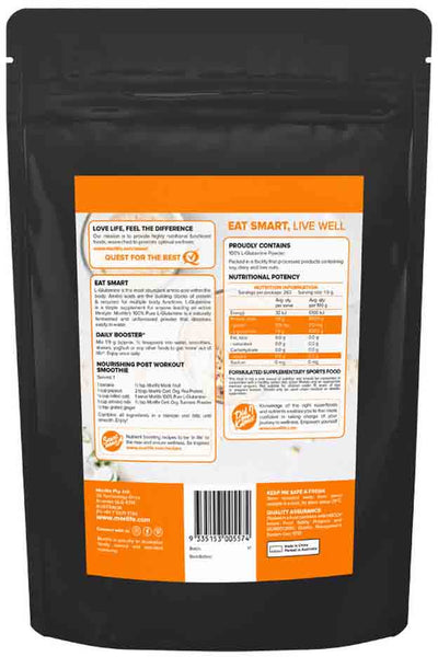 Morlife 100% Pure L-Glutamine Unflavoured 500g