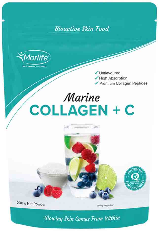 Morlife Marine Collagen + C Unflavoured 200g