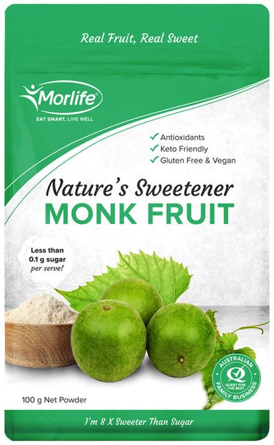 Morlife Organic Nature's Sweetener Monk Fruit 100g