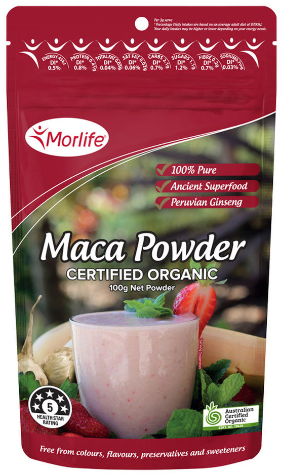 Morlife Organic Maca Powder 100g