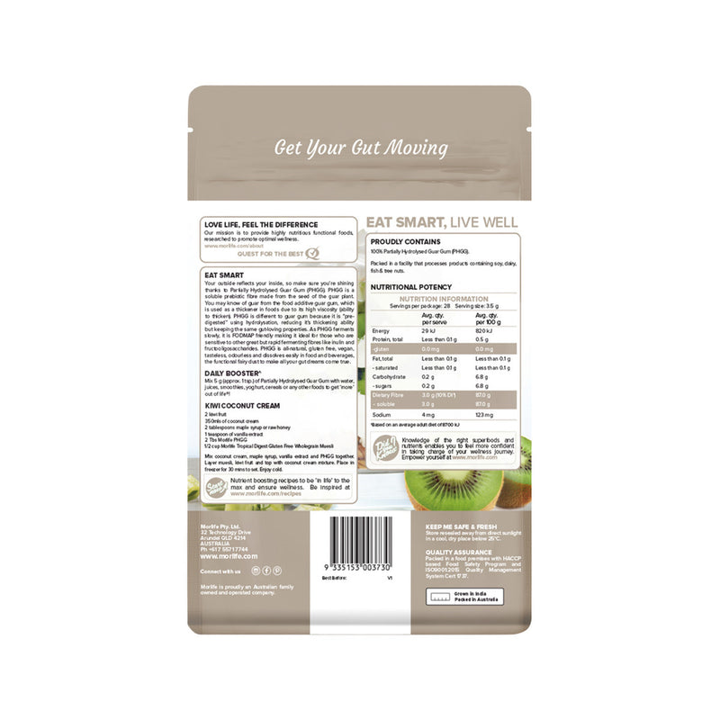 Morlife Partially Hydrolysed Guar Gum (PHGG) 100g