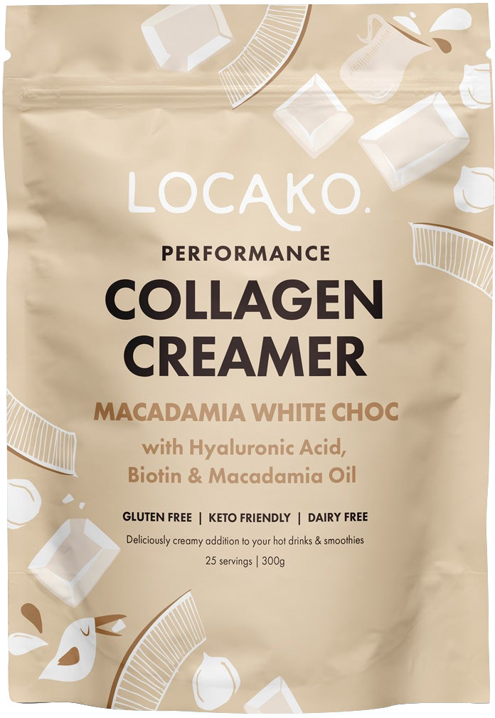 Locako Collagen Creamer Performance (Macadamia White Choc) 300g