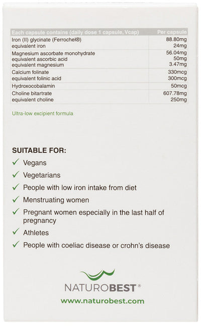 NaturoBest Iron and Brain Support 30c